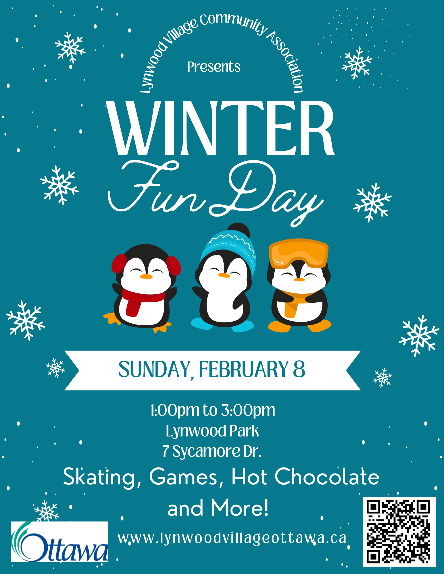 Winter Fun Day Sunday Feb 4, 1-3pm, Lynwood Park
